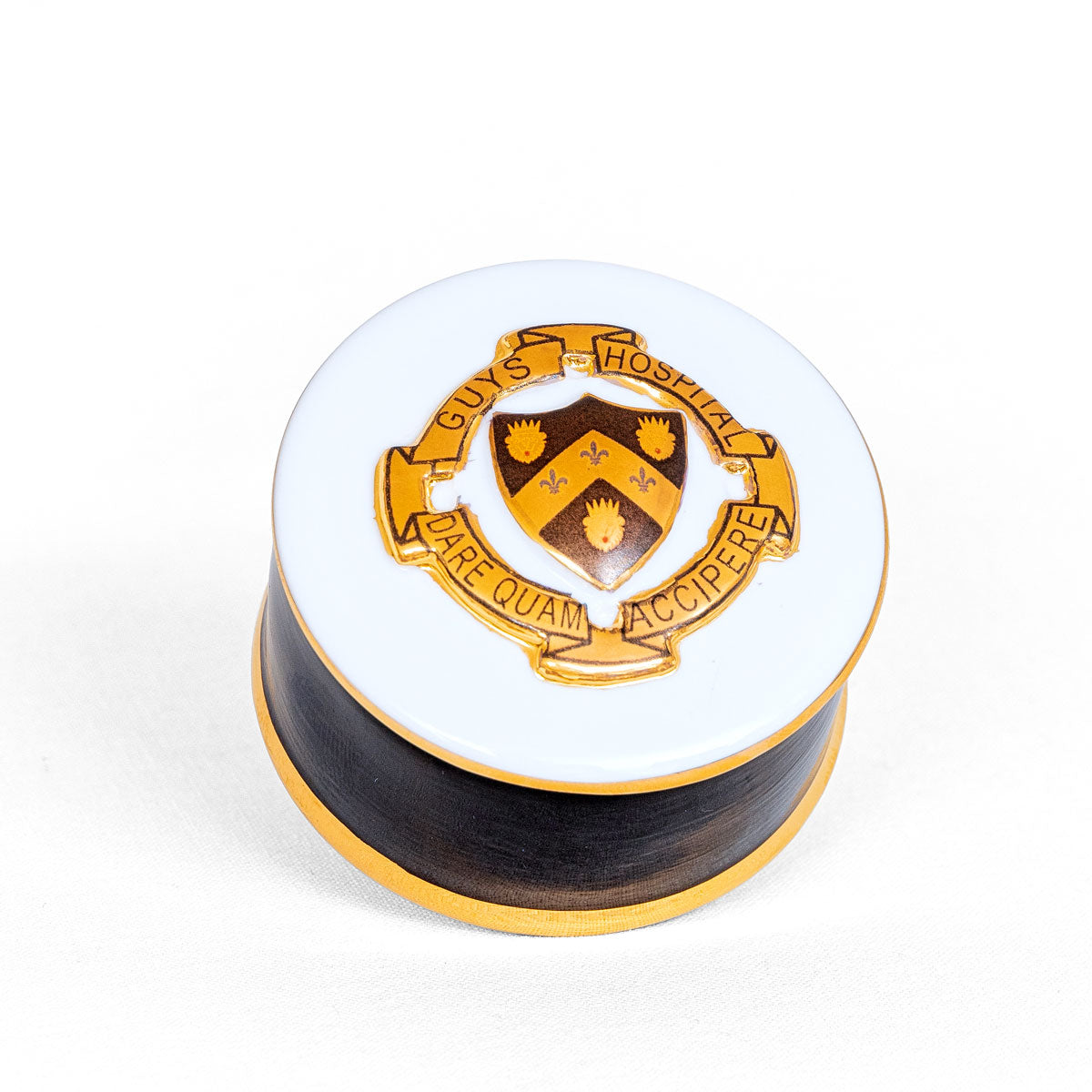 China Trinket Box with Guy's Hospital Crest