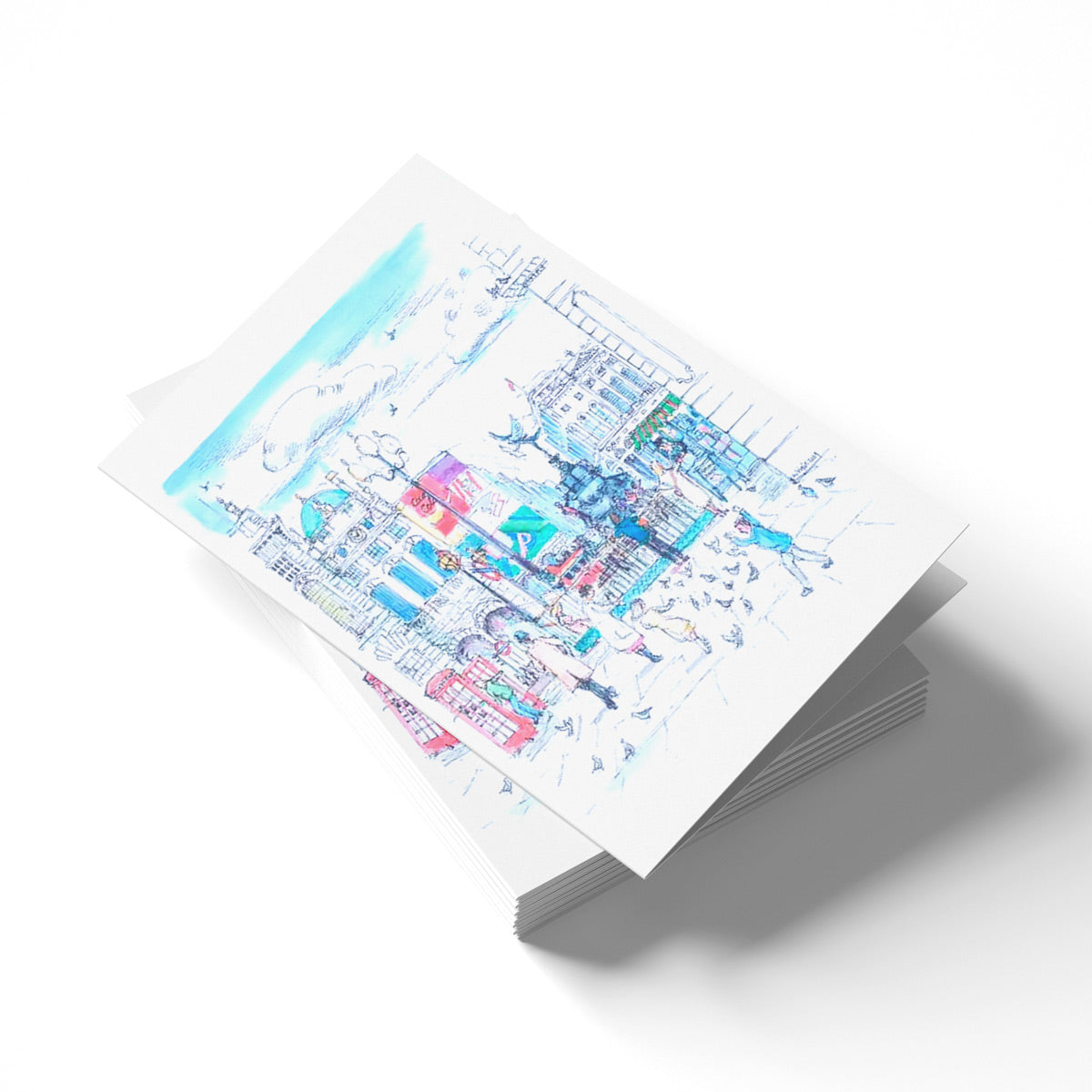 Feeding the Pigeons Piccadilly Circus