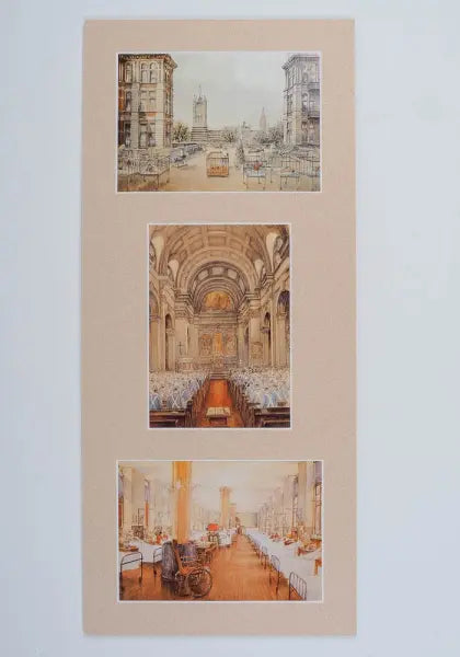 Trio of Postcards -St Thomas' Hospital