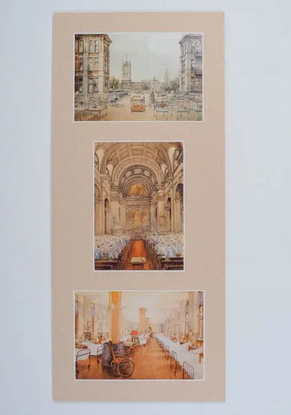 Trio of Postcards -St Thomas' Hospital