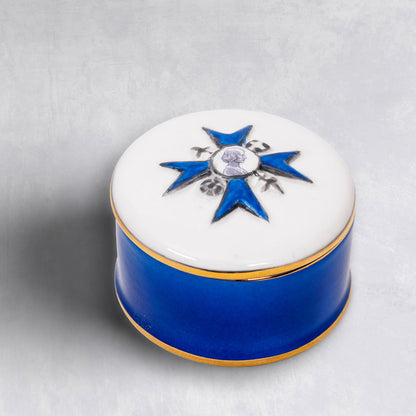 China Trinket Box with Nightgale badge