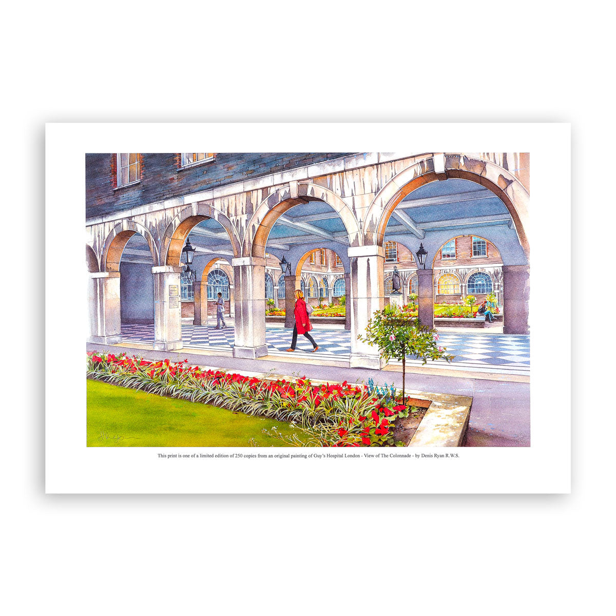 Guy's Hospital, view of the Colonnade Print