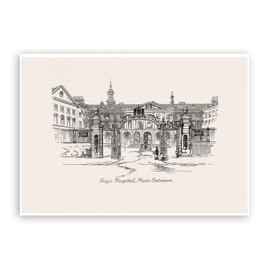 Main Entrance, Guy's Hospital Print