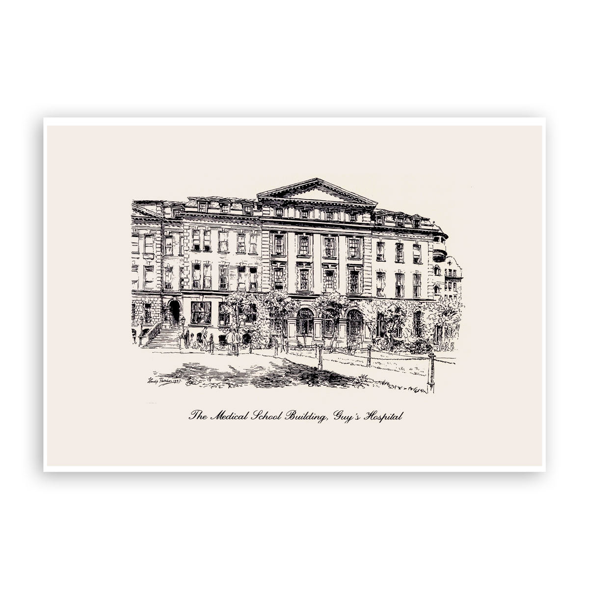 The Medical School Building, Guy's Hospital Print