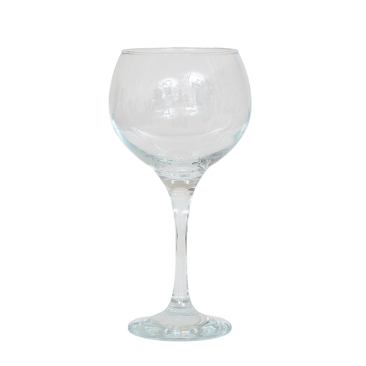 Gin glass with St Thomas Crest or Guys crest engraved