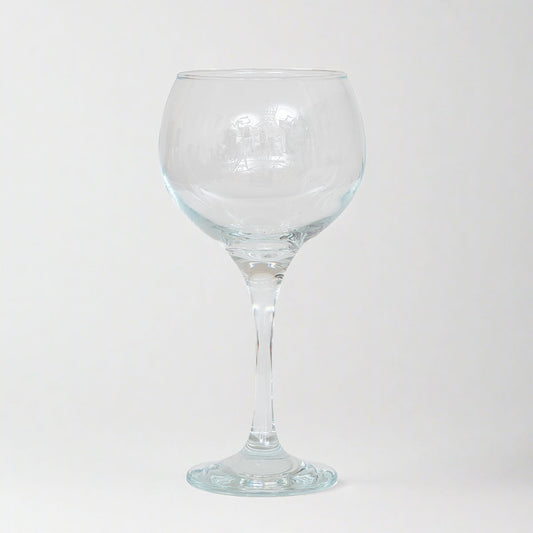Gin glass with St Thomas Crest or Guys crest engraved
