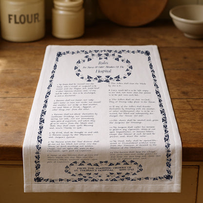 Rules for Nurse's & Other Staff T-Towel - Black