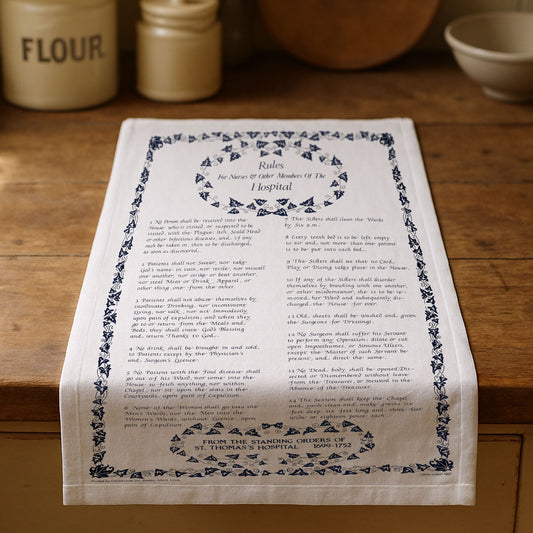 Rules for Nurse's & Other Staff T-Towel - Black