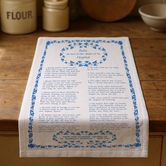 Rules for Nurse's & Other Staff T-Towel - Navy