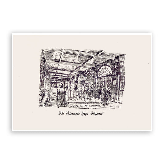 The Colonnade, Guy's Hospital Print