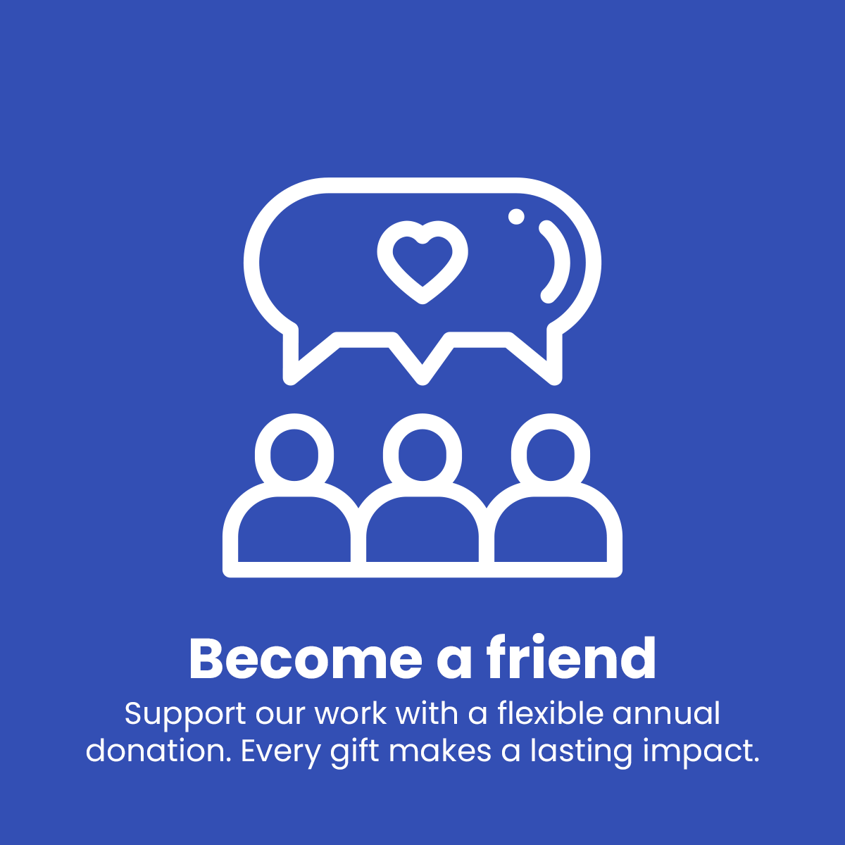 Become a friend yearly subscription