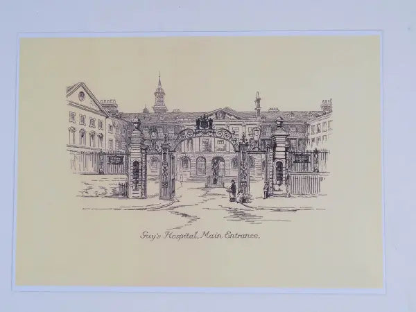 Main Entrance, Guy's Hospital Print