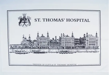 T-Towel St Thomas' Hospital Print (Black)